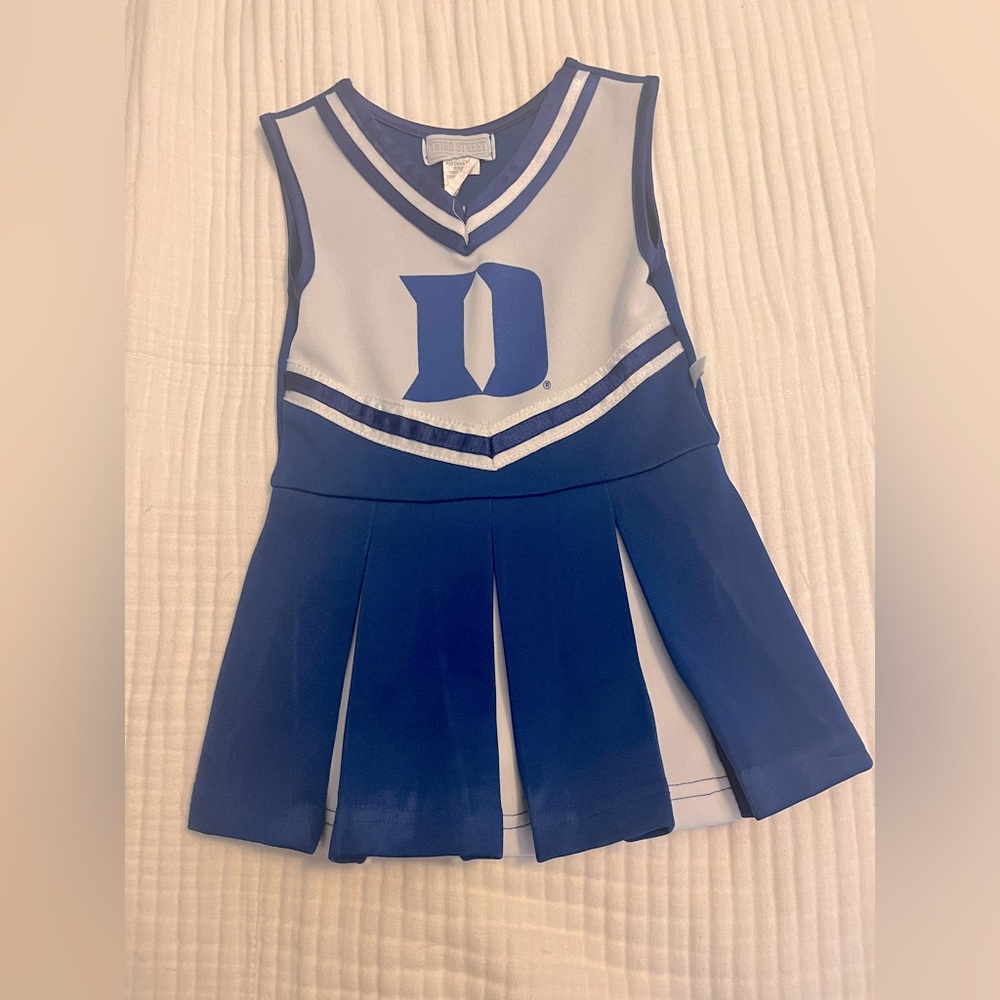 Duke Blue and White Cheerleader Outfit